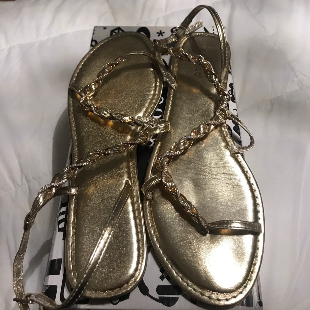 Gold sandals